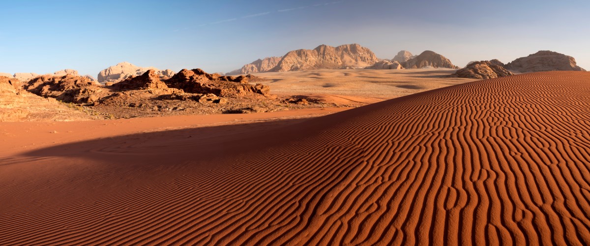 Wadi Rum sand dunes in Jordan