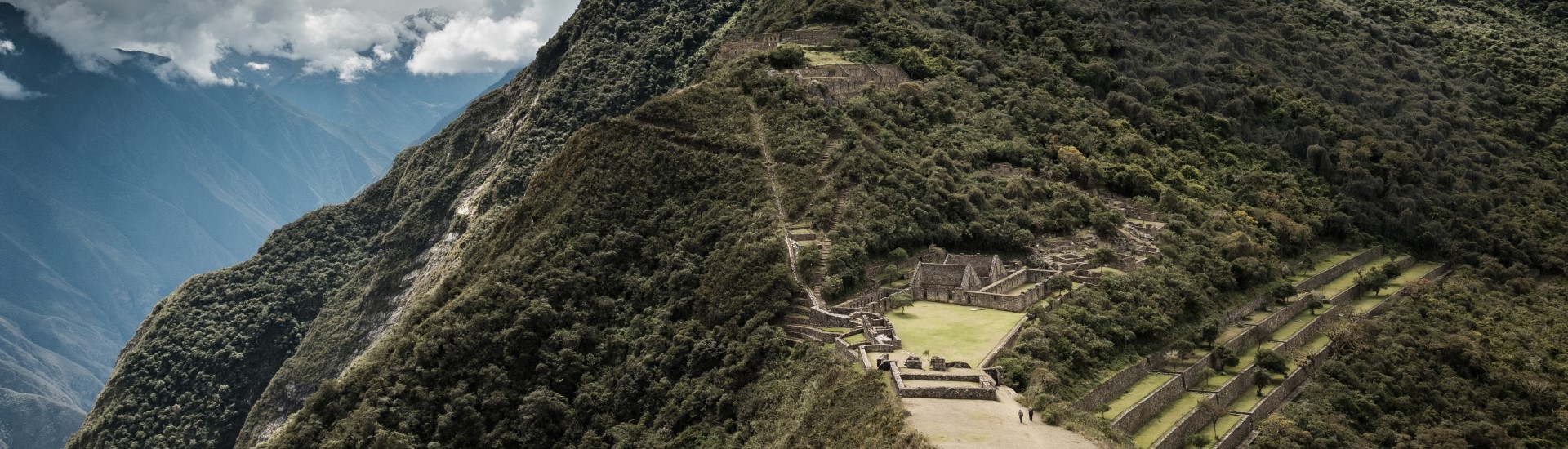 Cusco, Peru - Aerial view of the Archaeological Site of Choquequirao