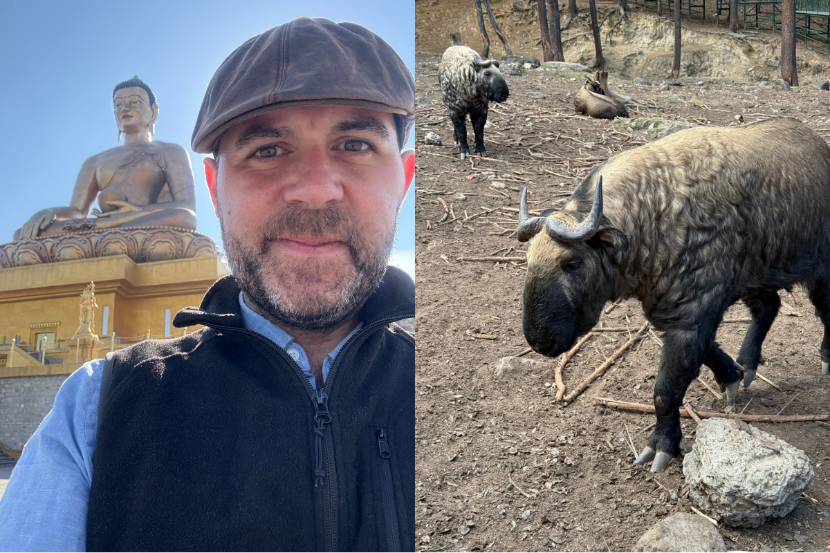 From Bhutan’s elusive national animal, the Takin, to the towering Buddha Dordenma overlooking Thimphu, SA Explorer Gerry’s first day in the Land of the Thunder Dragon offered both whimsy and wonder. (Photo: Gerry Coen)