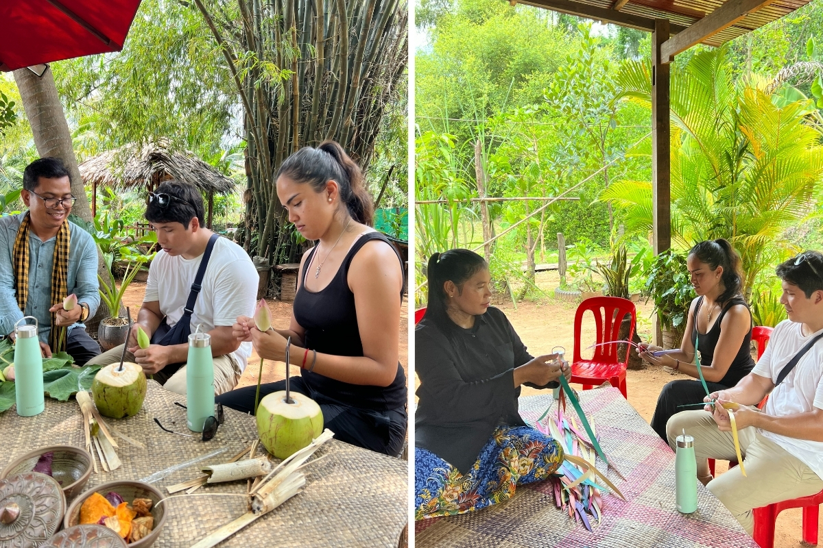 Handicraft class in Siem Reap, Cambodia