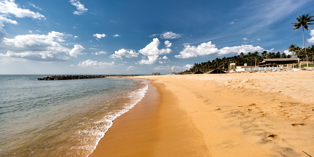 Beautiful Negombo Beach in Sri Lanka