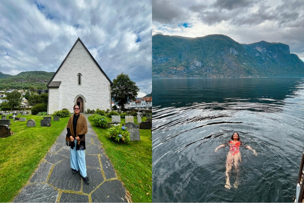 Spending the day relaxing in Aurland (Renata Ferreira). 