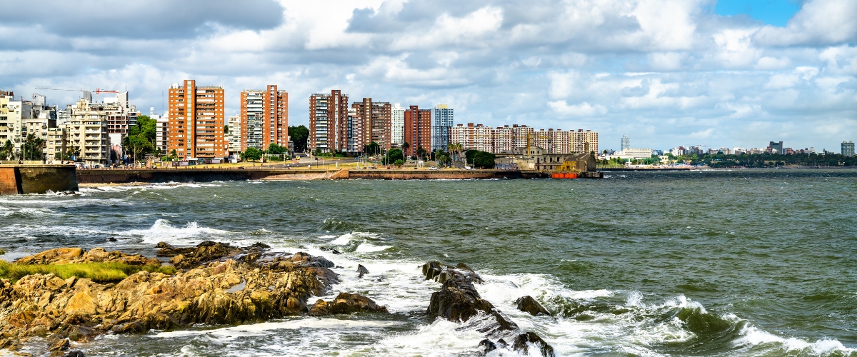 Coastal Skyline of Montevideo, the capital of Uruguay