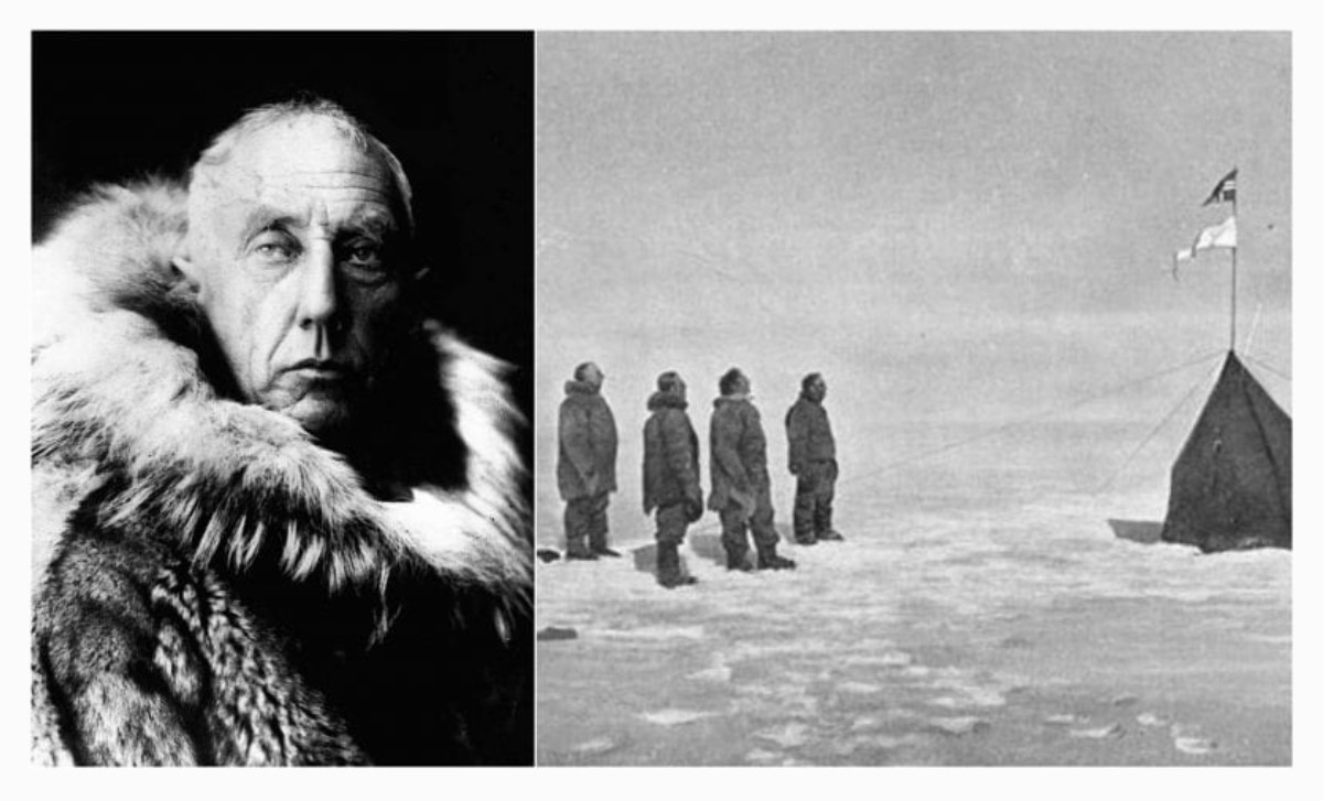 Roald Amundsen exploration of the south pole