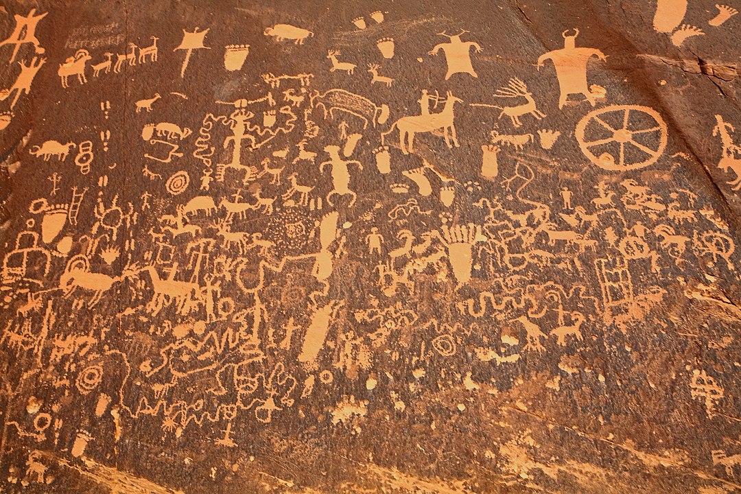 Rock drawings in Canyonlands National Park, Utah