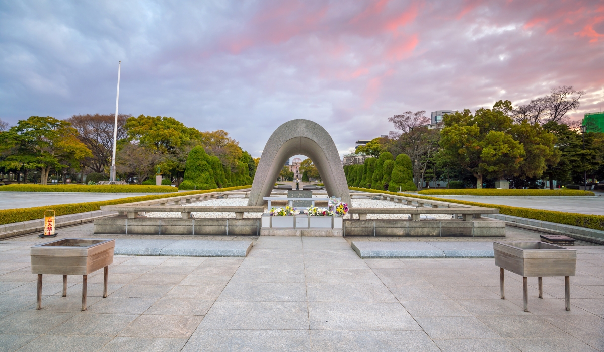 Peace Memorial Park in Hiroshima, Japan