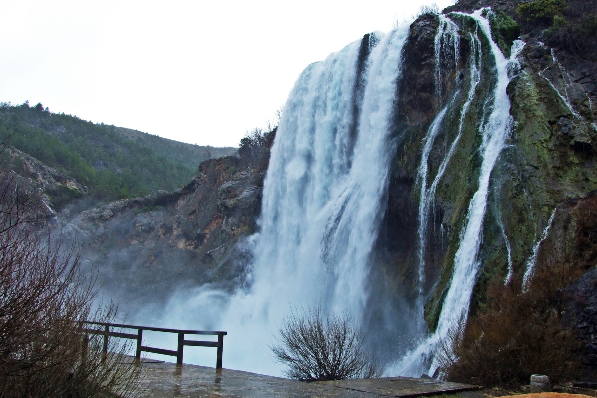 Waterfall Krcic, Waterfall Veliki buk or Topoljski waterfall in Plitvice Lakes National Park, Croatia