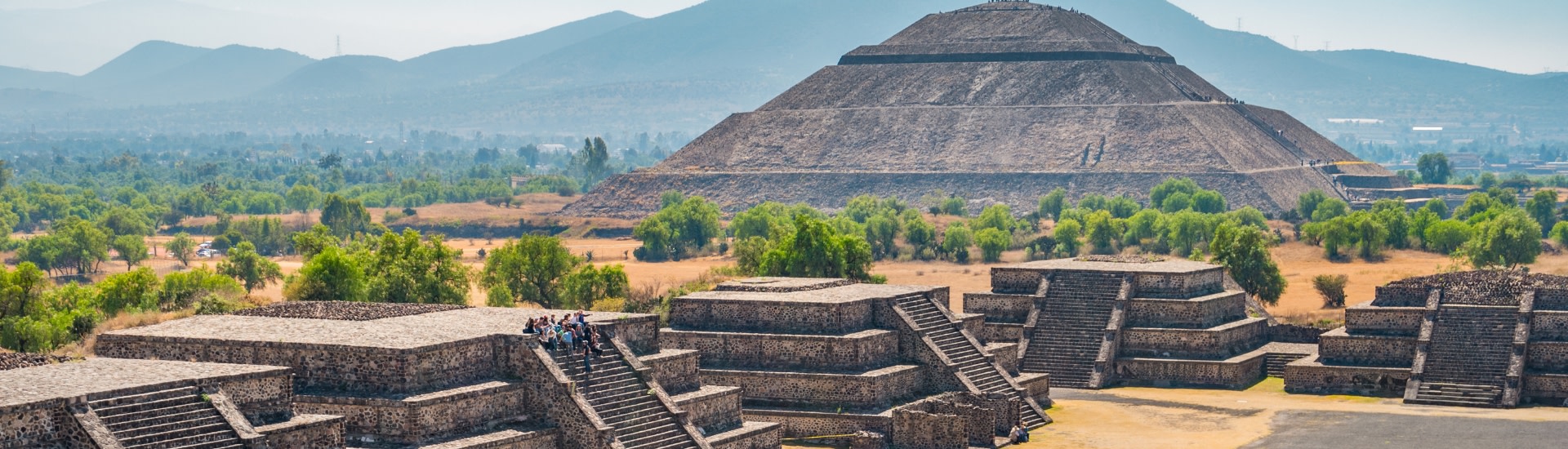 Teotihuacan ancient ruins in Mexico near Mexico City