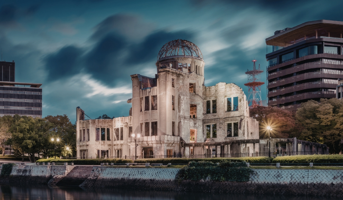 Genbaku Atomic Bomb Dome ruins in Hiroshima, Japan