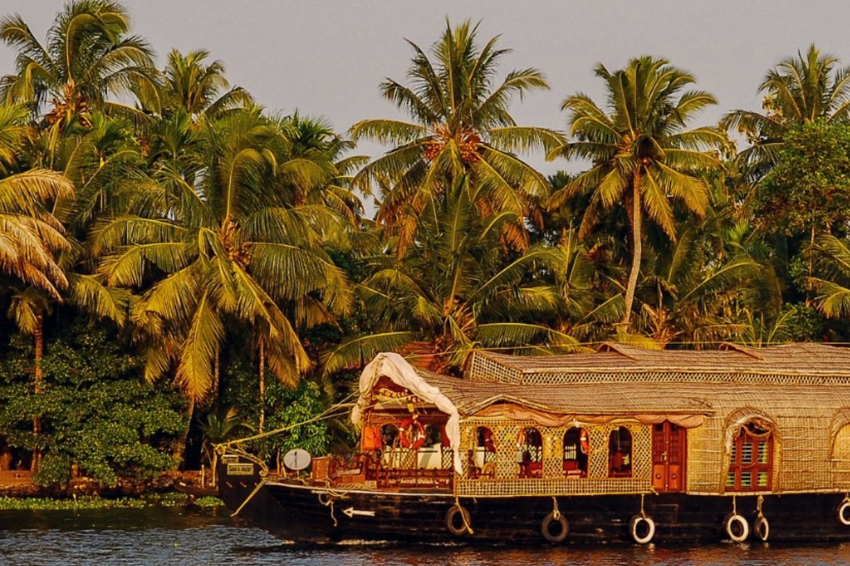 A houseboat in Kumarakom