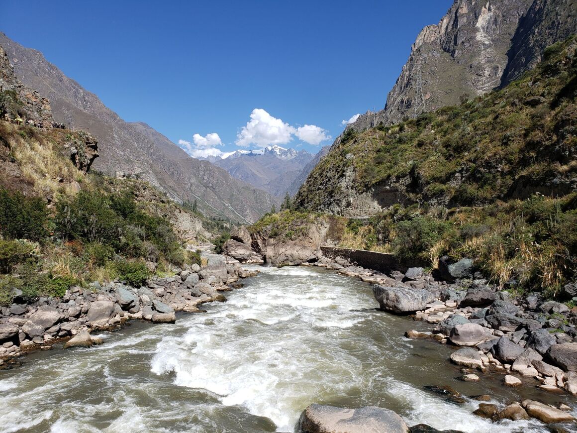 The first day of the Inca Trail traverses scenic valleys