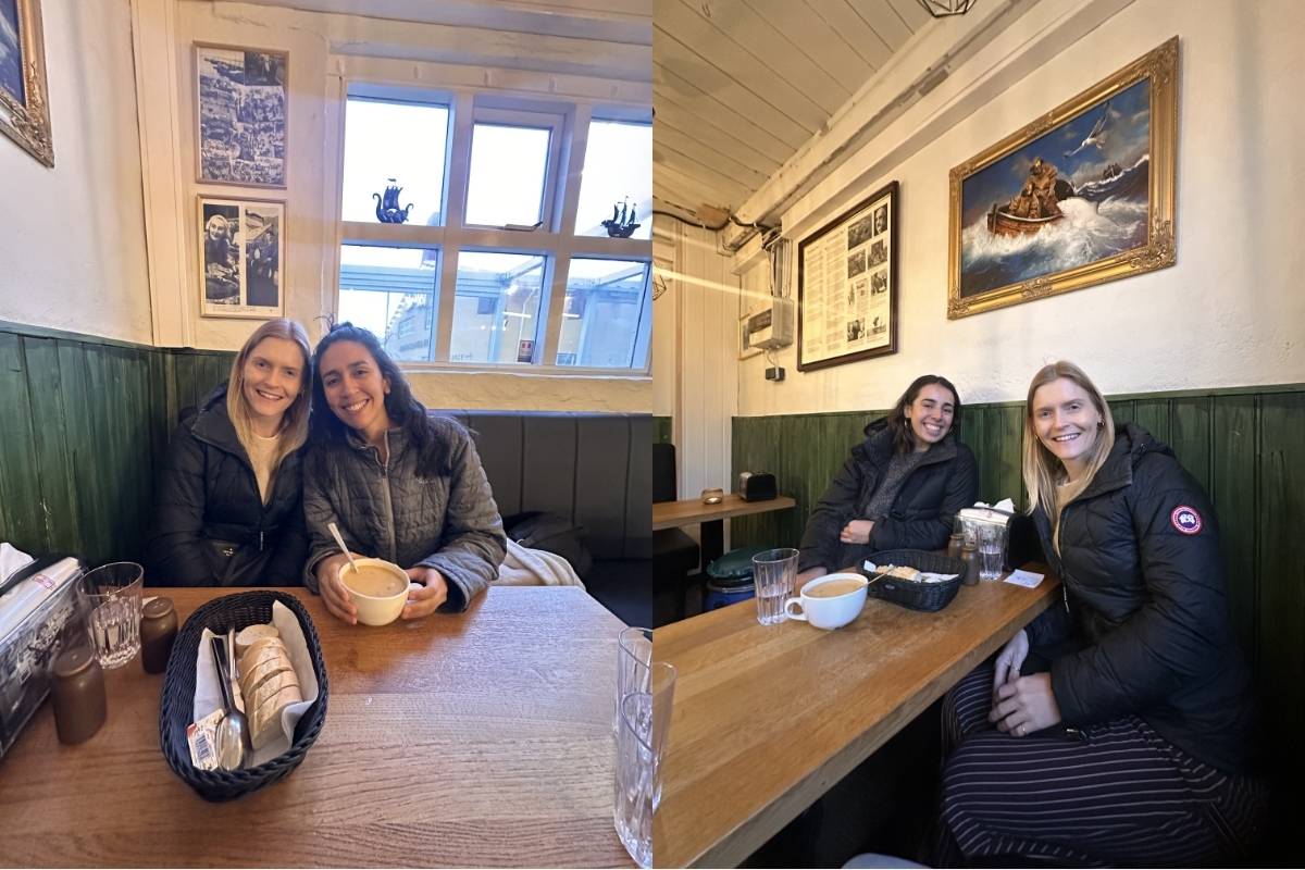 My colleagues and I at Seabaron, a local restaurant famous for their lobster soup and fish skewers (Photo: Jana Rodriguez).