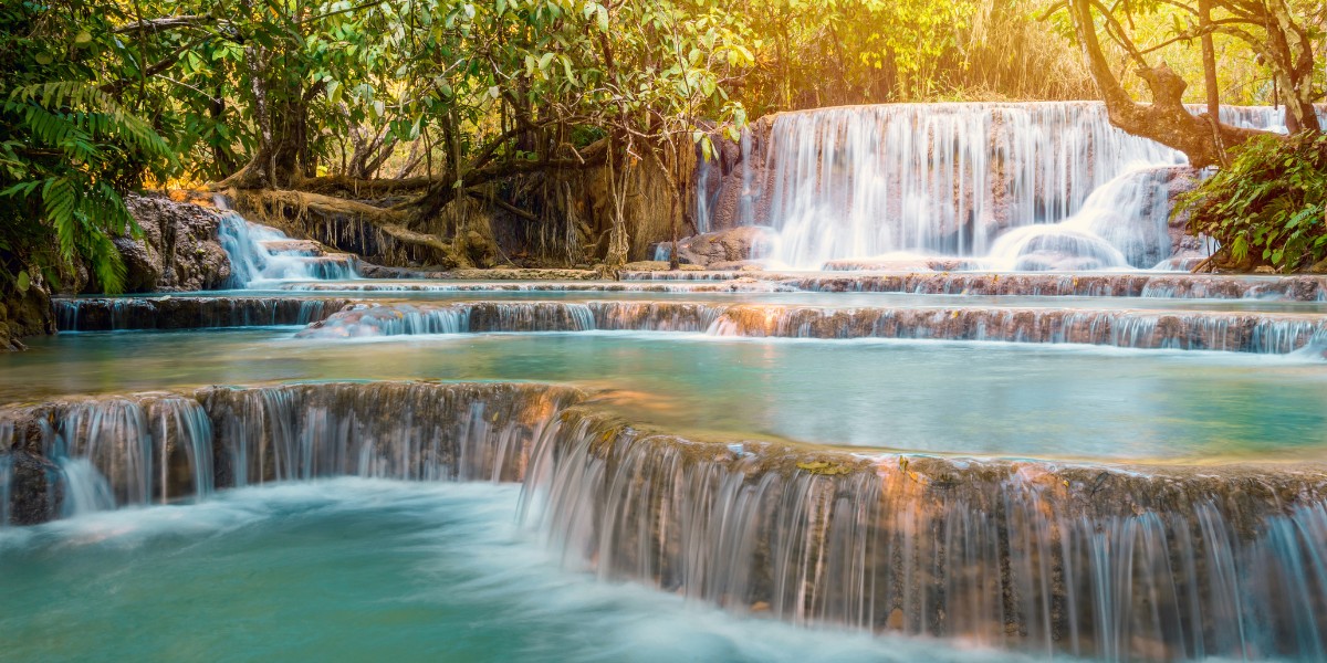 Tat Kuang Si Waterfalls near Luang Prabang, Laos