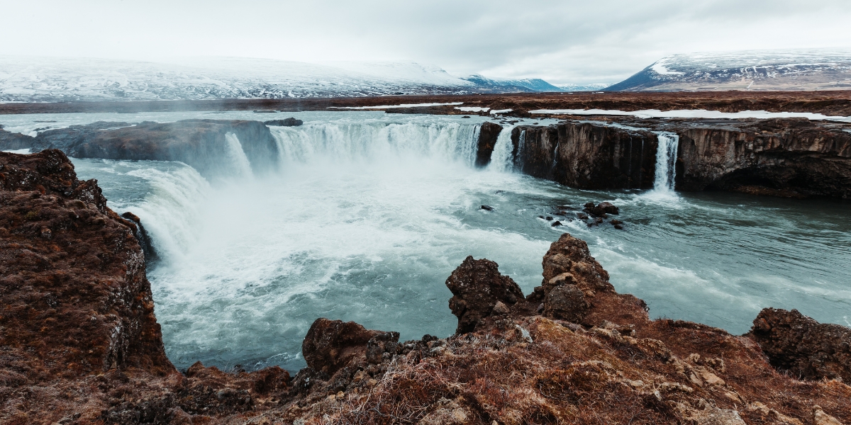 Goðafoss waterfall in Iceland