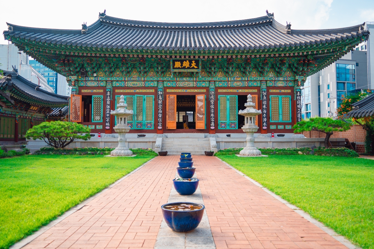 Jogyesa Temple, the chief temple of Korean Zen Buddhism. 