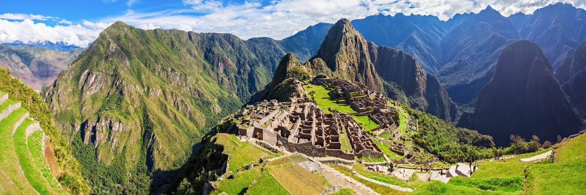 Panoramic view of Machu Picchu, Peru