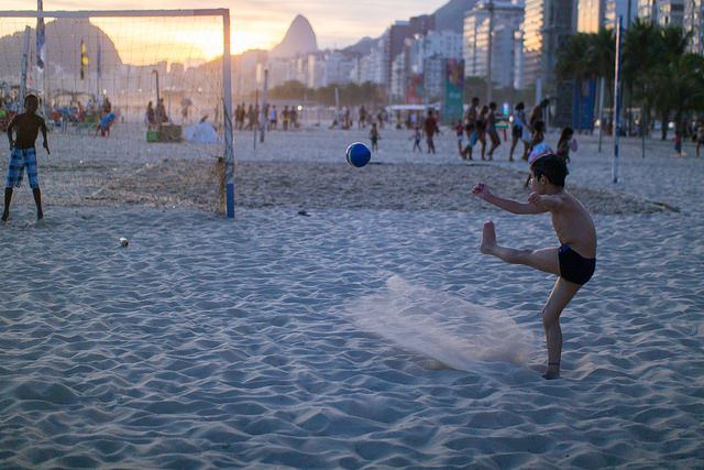 Soccer on the beach Nan Palmero