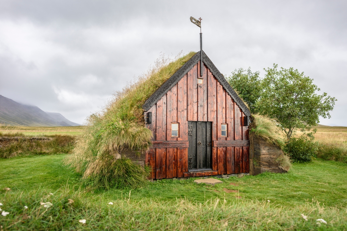 Grafarkirkja in Hofsós is the oldest church in Iceland, constructed in 17th century