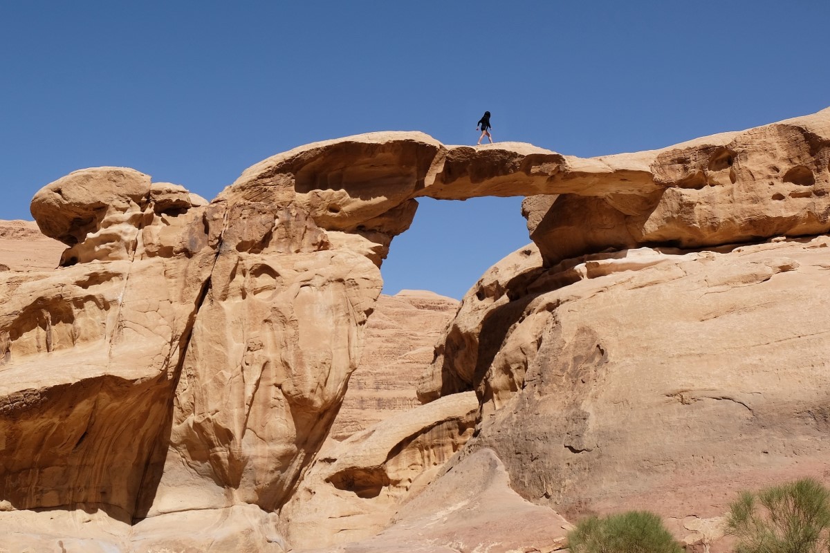 Um Fruth Rock Bridge in Wadi Rum, Jordan