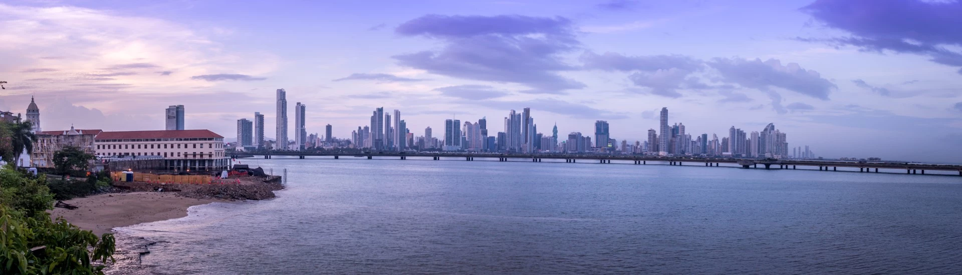 Panama City Skyline - view over Panama Bay