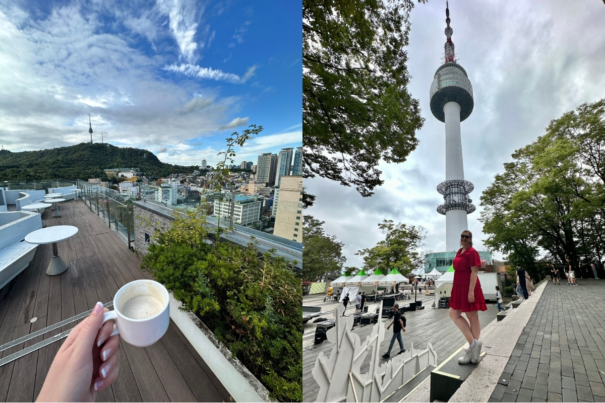 Taking it slow for my first day in Seoul, and visiting the N Seoul Tower (Photo: Jackie Becker). 