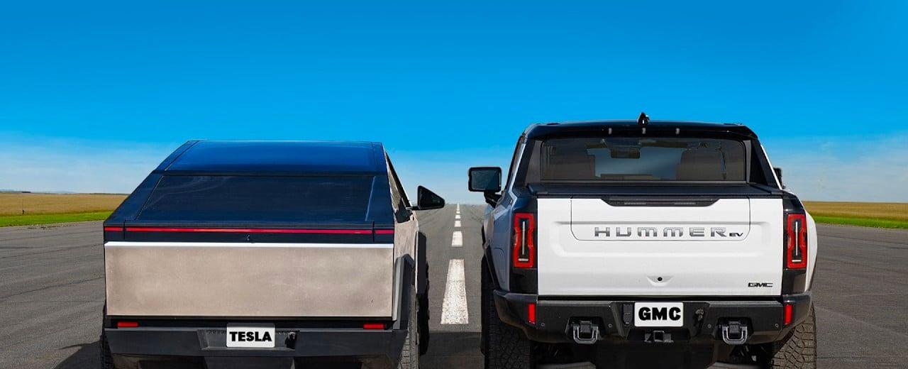 Tesla Cybertruck Smokes Hummer EV In Quarter-Mile Drag Race | Digg