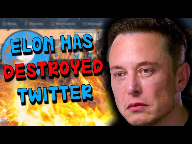 Elon Musk Can't  Save Twitter From Burning Down