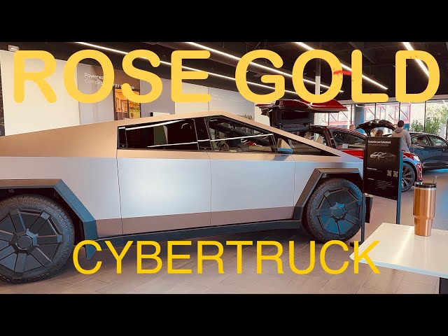 Tesla ROSE GOLD Cybertruck Foundation Series! Would You Want this Color?