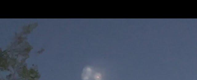SpaceX Falcon 9 rocket visible across Texas