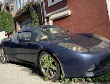 Dear Readers, Find The Weed-Ridden Tesla Roadster In San Francisco And We’ll Send You A Hat