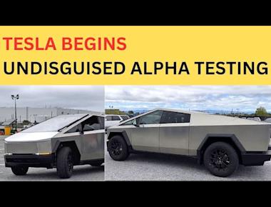 Tesla Starts Testing Undisguised Cybertruck Alpha With a Handful of Changes