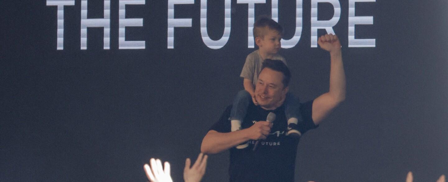 Elon Musk visits a Tesla plant near Berlin as production resumes after a suspected arson attack