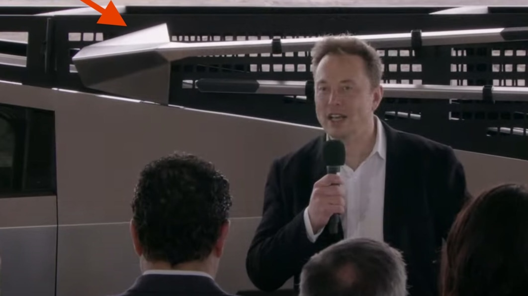 Elon Musk teases a Tesla Cybertruck tool rack with futuristic shovels - Autoblog