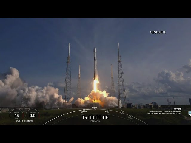 SpaceX launches Falcon 9 rocket, sends satellite for Indonesian communication company