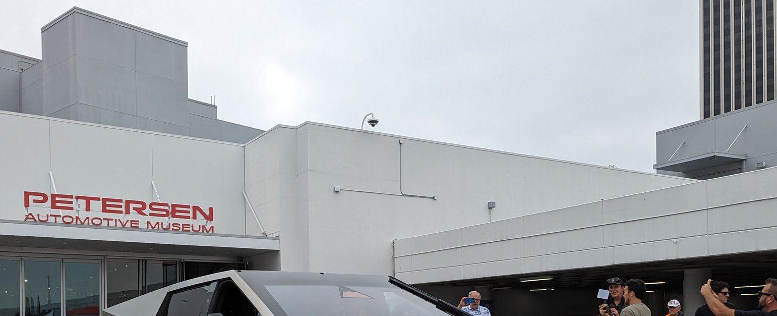 Tesla Cybertruck looks production ready in Petersen Museum visit