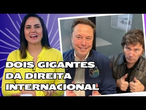 Cortes da Carla Cecato Oficial - O encontro de Ravier Milei presidente da Argentina com Elon Musk CEO da TESLA do TWITTER