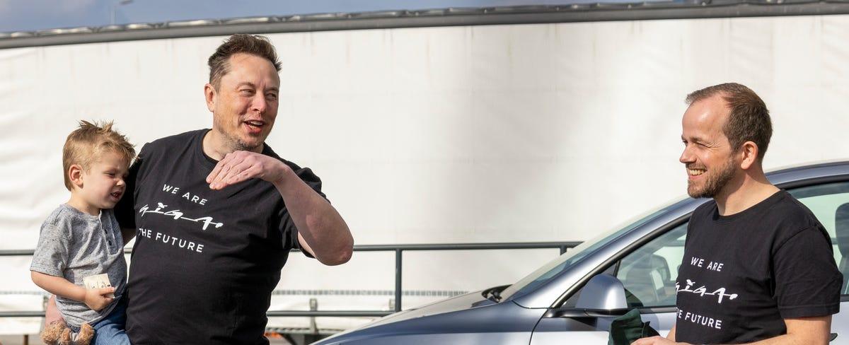 Elon Musk visited Tesla's reopened Giga Berlin as concerns mount