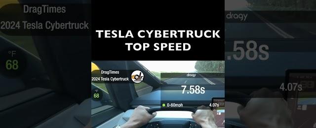 Tesla Cybertruck TOP SPEED  #automobile #cybertruck #tesla