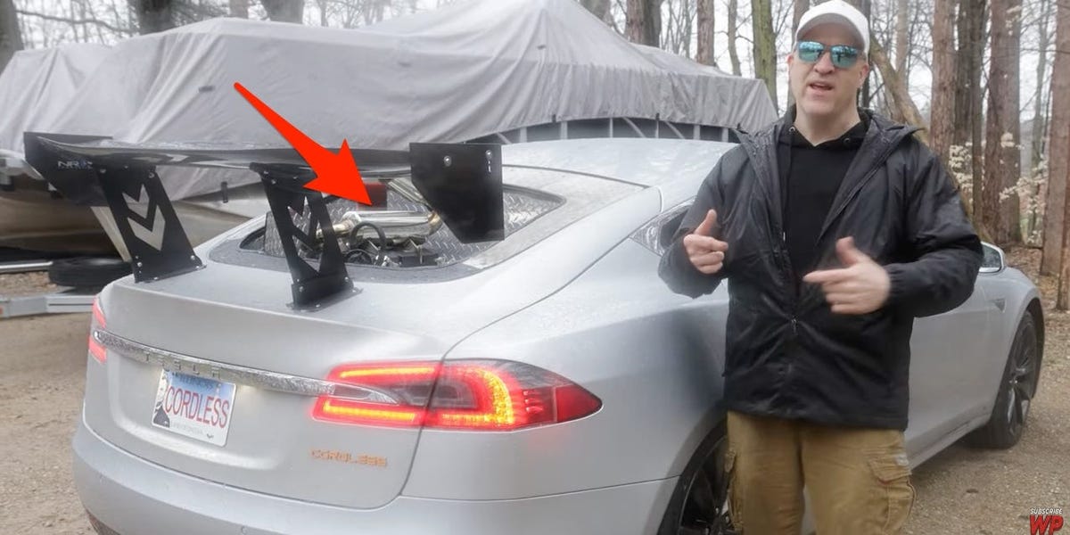 YouTuber Says He Built Hybrid Tesla With Over 1,000 Miles of Range