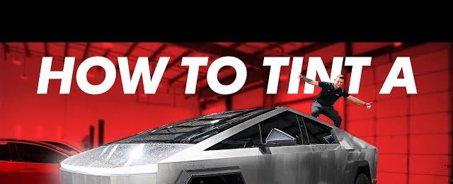 How to Tint 2 Front Doors on a Tesla Cybertruck - Window Tint Installation
