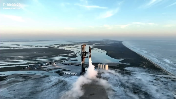 Blastoff! SpaceX Starship launches on 2nd integrated test flight