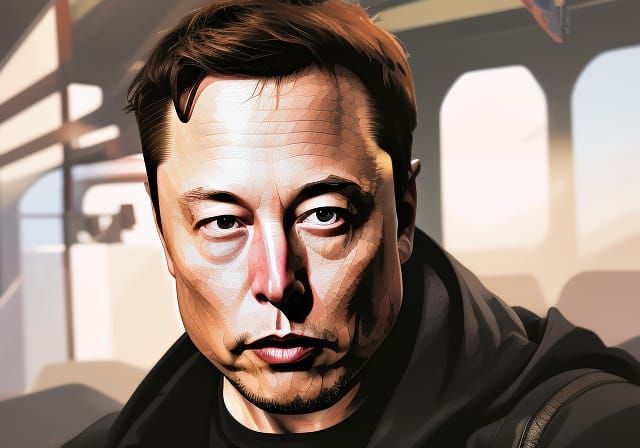 Elon Musk Hyperloop Ride - AI Generated Artwork