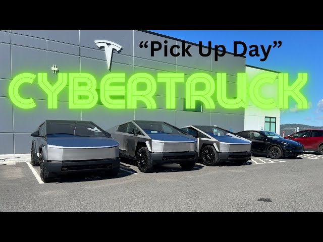 Cybertruck "pick up day". Taking delivery of Tesla #cybertruck at Liberty Lake Tesla Service Center.
