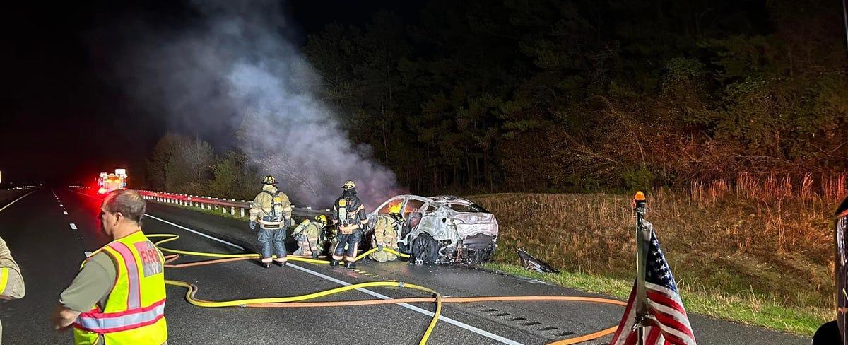 It Took 36,000 Gallons Of Water To Extinguish A Burning Tesla