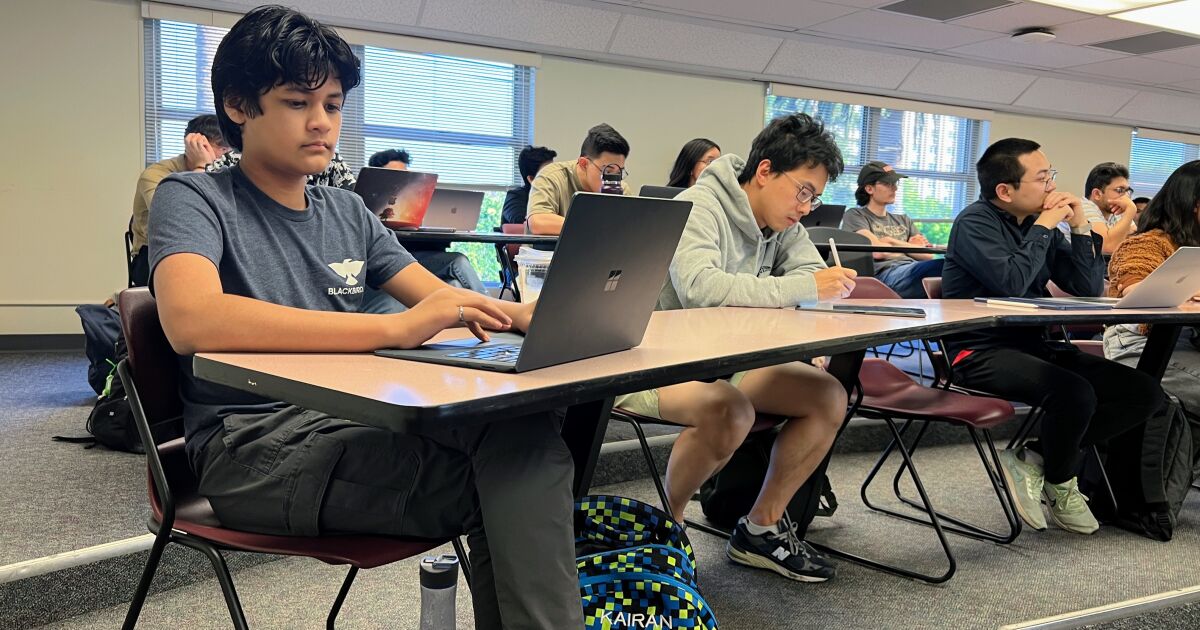 He's about to graduate college and will join SpaceX. He's 14