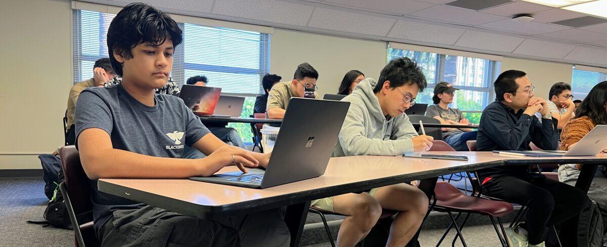 He's about to graduate college and will join SpaceX. He's 14