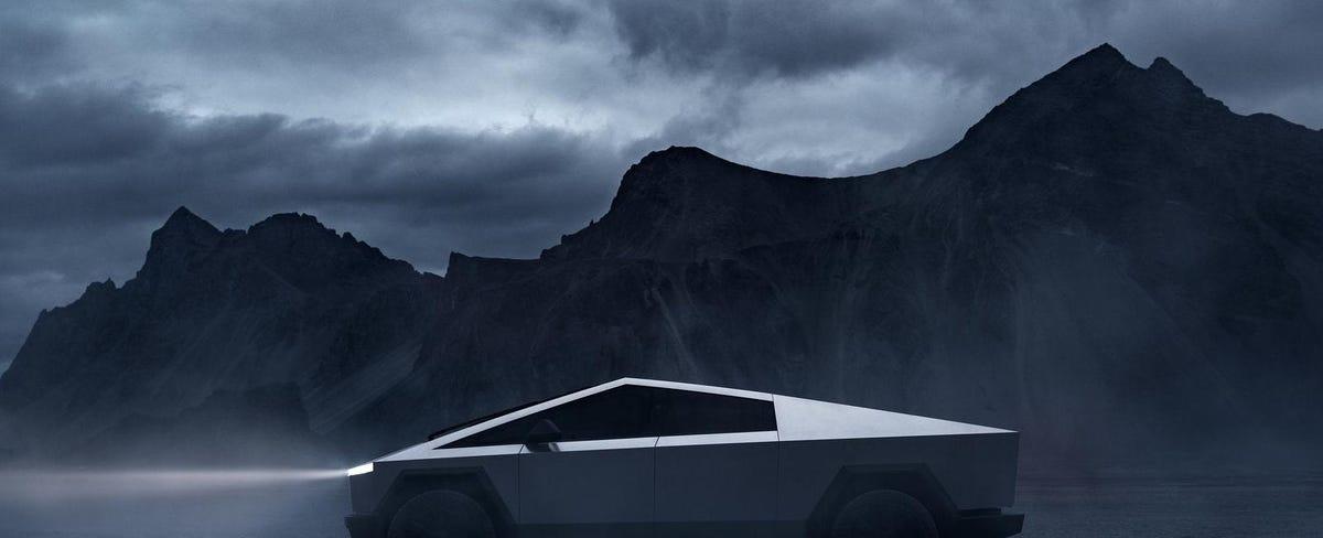 A Tesla Cybertruck Crashed Into The Beverly Hills Hotel Sign