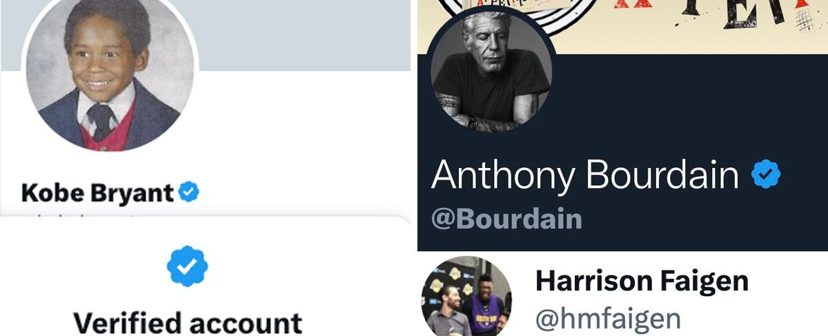 Elon Musk Is Slapping Blue Check Marks On The Twitter Accounts Of Dead Celebrities And People Aren't Happy