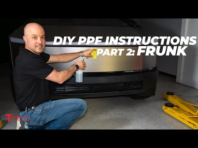 Tesla Cybertruck DIY PPF Install on Frunk Hood Frontal Panel: Step-by-Step Instructions Guide