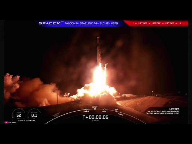 SpaceX Falcon 9 Rocket Starlink Group (7-9)